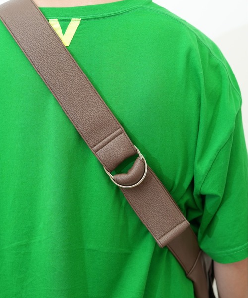 【セール】【NAUGHTIAM/ノーティアム】 合皮ポストマンショルダー 大（ショルダーバッグ）｜NAUGHTIAM（ノーティアム）