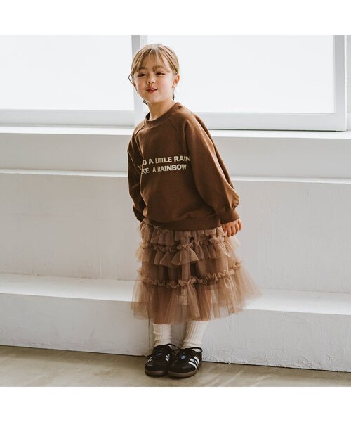 p.premier（ピードットプルミエ）の「ふわふわチュールスカート（スカート・キッズ・ブラック/ブラウン/ピンク・100/110/120/130/140）」の8枚目の写真