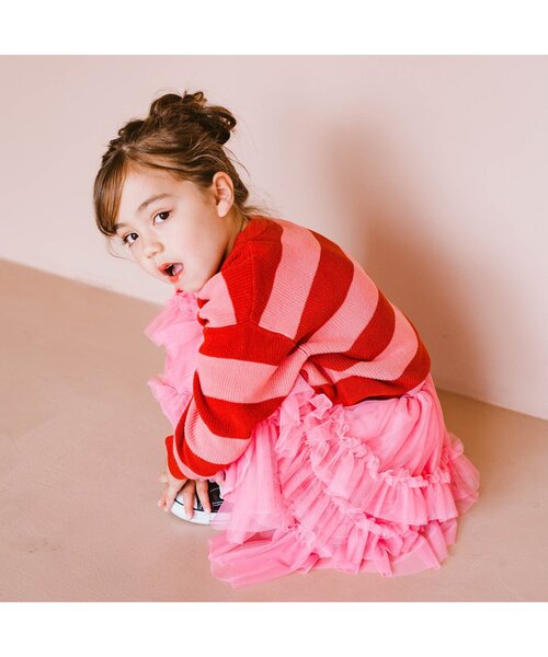 p.premier（ピードットプルミエ）の「ふわふわチュールスカート（スカート・キッズ・ブラック/ブラウン/ピンク・100/110/120/130/140）」の15枚目の写真