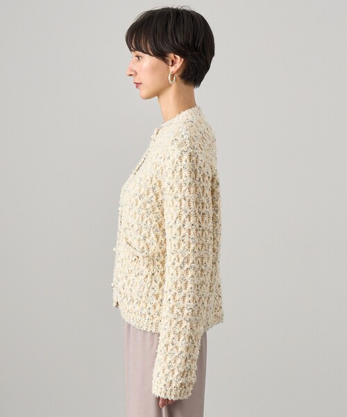 2024 ANAYI リボンアーガイルツイードカーディガン 七五三 セレモニー 2024 ANAYI リボンアーガイルツイードカーディガン 七五三 セレモニー