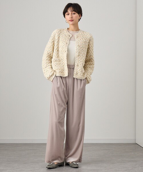 ANAYI（アナイ）の「リボンアーガイルツイード カーディガン