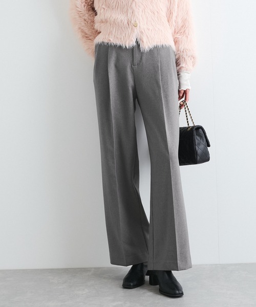 美easy】ウーリッシュ2タックワイド/スラックスパンツ【洗える