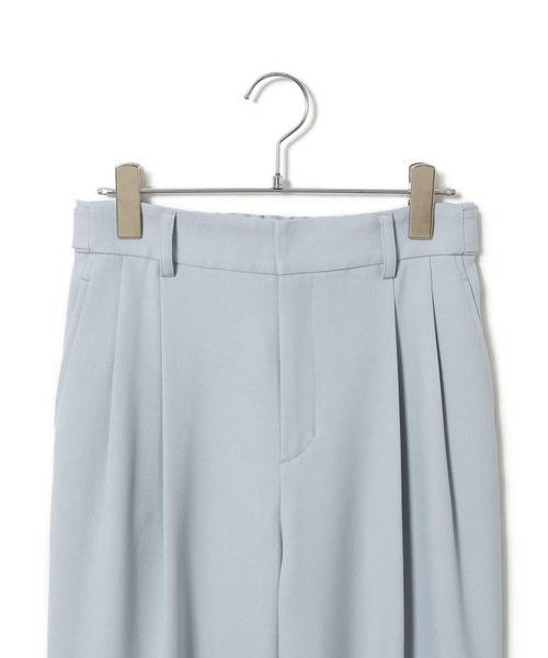 VIS（ビス）の「【美easy】ウーリッシュ2タックワイド/スラックスパンツ【洗える】（スラックス・レディース・サックスブルー/ブラック/ベージュ/グレー/キナリ・SS/S/M/L）」の14枚目の写真