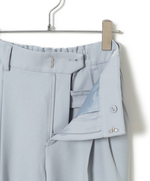 VIS（ビス）の「【美easy】ウーリッシュ2タックワイド/スラックスパンツ【洗える】（スラックス・レディース・サックスブルー/ブラック/ベージュ/グレー/キナリ・SS/S/M/L）」の15枚目の写真