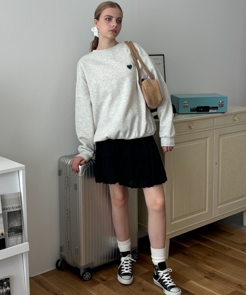 Birthday room(バースデイルーム)の「コットンレースミニスカート / cotton lace mini-skirt(スカート・レディース・ブラック/ホワイト・FREE)」の19枚目の写真