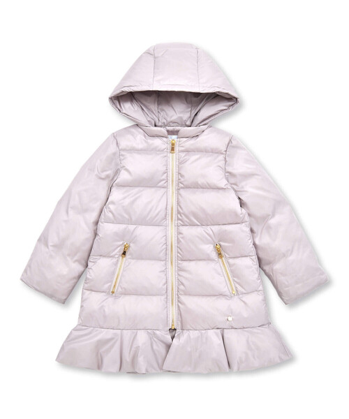 Tartine et Chocolat（タルティーヌエショコラ）の「ラブリータフタダウン(100~140cm)（ダウンジャケット/コート・キッズ・ベージュ/ネイビー・140cm/120cm/130cm/110cm/100cm）」の6枚目の写真