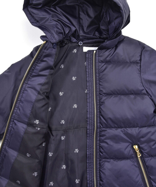 Tartine et Chocolat（タルティーヌエショコラ）の「ラブリータフタダウン(100~140cm)（ダウンジャケット/コート・キッズ・ベージュ/ネイビー・140cm/120cm/130cm/110cm/100cm）」の15枚目の写真