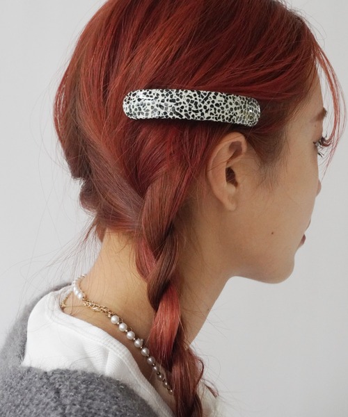 Port(ポート)の「【 Port / ポート 】 マーブルカラー ロング カーブ ヘアクリップ(バレッタ/ヘアクリップ・レディース・ベージュ/ライトブラウン/ブラウン系その他/その他/ブラウン/グリーン・FREE)」の10枚目の写真