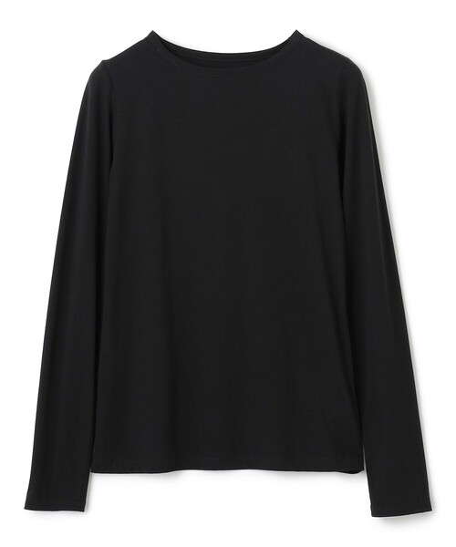 uncrave（アンクレイヴ）の「アルビニスタシフォン ボートネック カットソー（uncrave STANDARD）（Tシャツ/カットソー・レディース・ブラック系/ホワイト系/ダークブラウン系・1/2）」の12枚目の写真