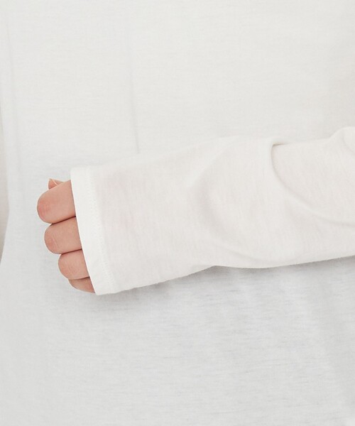 uncrave（アンクレイヴ）の「アルビニスタシフォン ボートネック カットソー（uncrave STANDARD）（Tシャツ/カットソー・レディース・ブラック系/ホワイト系/ダークブラウン系・1/2）」の19枚目の写真