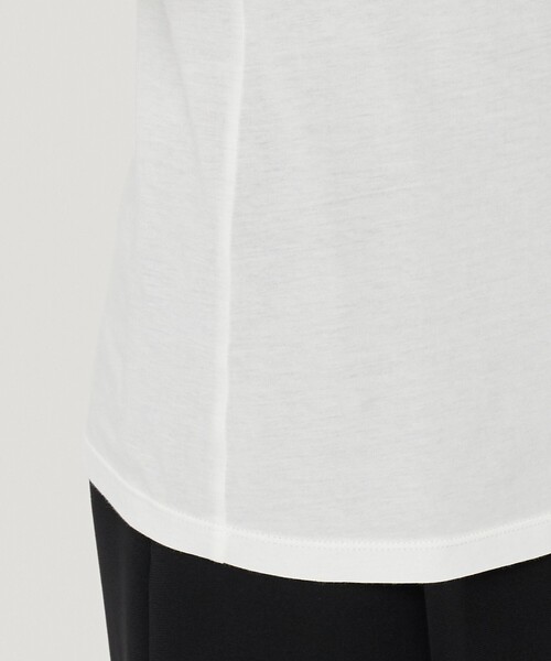 uncrave（アンクレイヴ）の「アルビニスタシフォン ボートネック カットソー（uncrave STANDARD）（Tシャツ/カットソー・レディース・ブラック系/ホワイト系/ダークブラウン系・1/2）」の20枚目の写真