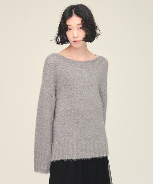 eL（エル）の「【eL】3G Cat Glitter Pollover/143820（ニット/セーター・レディース・ベージュ/ピンク/ライトブルー/グレー/グレー系その他・FREE）」の3枚目の写真