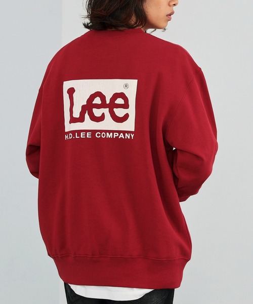 Lee(リー)の「Lee/リー【親子リンク】Leeロゴバックプリントスウェット(スウェット・メンズ・ホワイト/レッド/ブラック・SMALL/X-LARGE/LARGE/MEDIUM)」の1枚目の写真