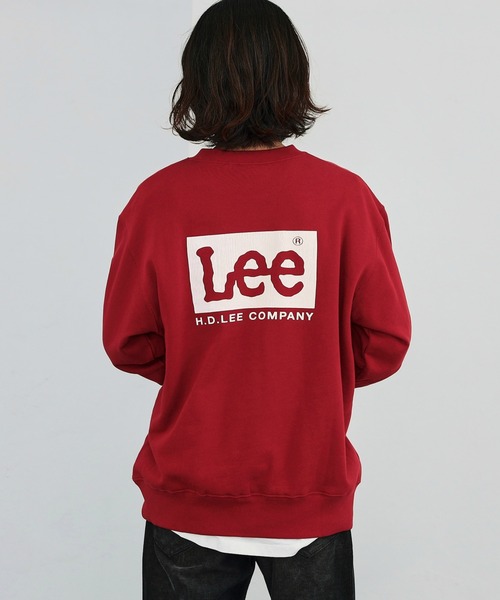 Lee(リー)の「Lee/リー【親子リンク】Leeロゴバックプリントスウェット(スウェット・メンズ・ホワイト/レッド/ブラック・SMALL/X-LARGE/LARGE/MEDIUM)」の4枚目の写真