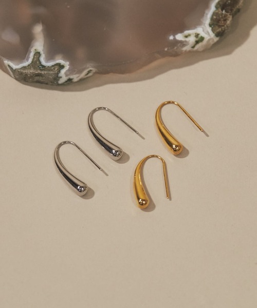 ciite' surgical stainless(シーテサージカルステンレス)の「【 金属アレルギー対応 】 フックピアス サージカルステンレス (両耳用)(ピアス(両耳用)・レディース・シルバー/ゴールド・FREE)」の10枚目の写真