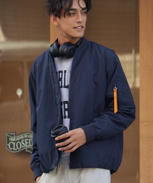 coca（coca）（コカ）の「SORONA機能中綿MA-1（MA-1・メンズ・ブラック/カーキ/ネイビー/チャコール・XL/M/L）」の4枚目の写真