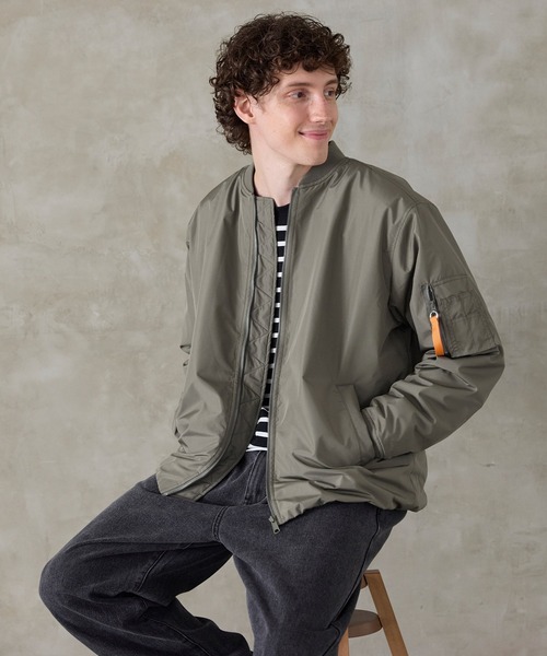 新品タグ付き コヒナ 中綿入り MA1 ブルゾン ネイビー XS ゆったりめ 新品タグ付き コヒナ 中綿入り MA1 ブルゾン ネイビー XS ゆったりめ