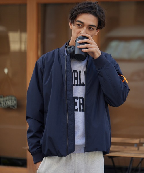 coca（coca）（コカ）の「SORONA機能中綿MA-1（MA-1・メンズ・ブラック/カーキ/ネイビー/チャコール・XL/M/L）」の10枚目の写真