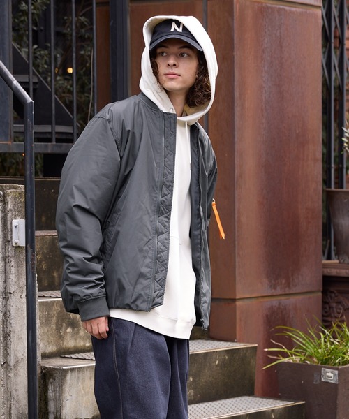 coca（coca）（コカ）の「SORONA機能中綿MA-1（MA-1・メンズ・ブラック/カーキ/ネイビー/チャコール・XL/M/L）」の16枚目の写真