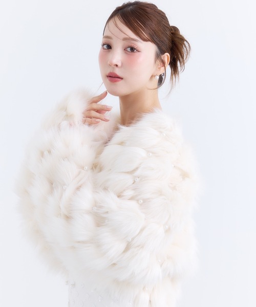 EIMY ISTOIRE(エイミーイストワール)の「パールファージャケット(その他アウター・レディース・ホワイト・F)」の12枚目の写真