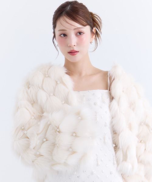EIMY ISTOIRE(エイミーイストワール)の「パールファージャケット(その他アウター・レディース・ホワイト・F)」の13枚目の写真