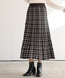 ニットプリーツスカート