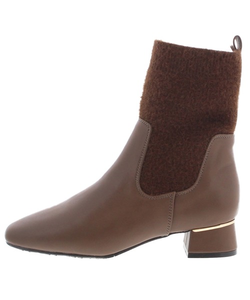 JELLY BEANS(ジェリービーンズ)の「モヘア調ニットコンビショートブーツ(217-40326)JELLY BEANS(ジェリービーンズ)(ブーツ・レディース・ブラック/アイボリー/ブラウン・S/M/L)」の9枚目の写真