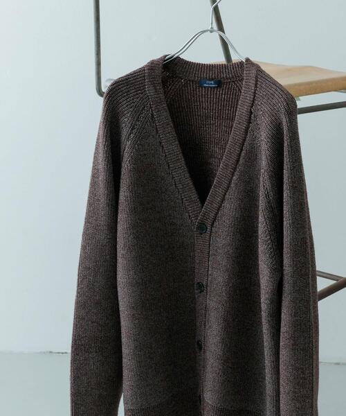 ITEMS URBANRESEARCH(アイテムズ アーバンリサーチ)の「マシンウォッシャブル マシュマロ ニット カーディガン(カーディガン/ボレロ・メンズ・ブラウン/ブラック/ブルー・MEDIUM/LARGE)」の1枚目の写真