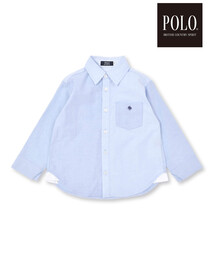 【POLO BCS(ポロ・ビーシーエス)×SLAP SLIPコラボ】【お揃い】チェック切替ポケット付きシャツ(80~140cm)