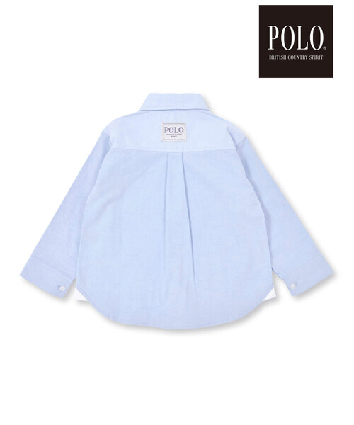 SLAP SLIP(スラップスリップ)の「【POLO BCS(ポロ・ビーシーエス)×SLAP SLIPコラボ】【お揃い】チェック切替ポケット付きシャツ(80~140cm)(シャツ/ブラウス・キッズ・ブルー/レッド系その他・130cm/110cm/140cm/120cm/80cm/90cm/100cm)」の4枚目の写真