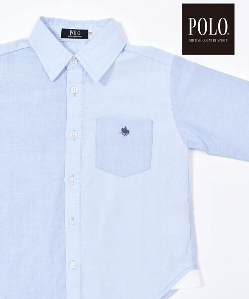 SLAP SLIP(スラップスリップ)の「【POLO BCS(ポロ・ビーシーエス)×SLAP SLIPコラボ】【お揃い】チェック切替ポケット付きシャツ(80~140cm)(シャツ/ブラウス・キッズ・ブルー/レッド系その他・130cm/110cm/140cm/120cm/80cm/90cm/100cm)」の5枚目の写真
