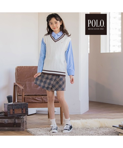 SLAP SLIP(スラップスリップ)の「【POLO BCS(ポロ・ビーシーエス)×SLAP SLIPコラボ】【お揃い】チェック切替ポケット付きシャツ(80~140cm)(シャツ/ブラウス・キッズ・ブルー/レッド系その他・130cm/110cm/140cm/120cm/80cm/90cm/100cm)」の8枚目の写真