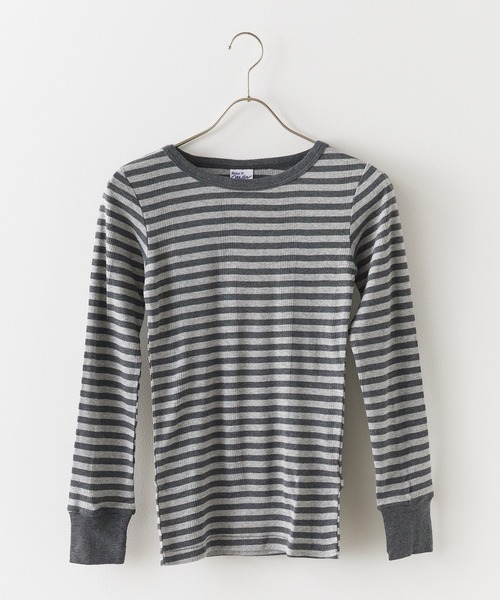 MILLER(ミラー)の「R.P.miller/ミラー 袖口切り替えL/S ロンT 夏服(Tシャツ/カットソー・レディース・ホワイト/タン/レッド/グレー・FREE)」の1枚目の写真