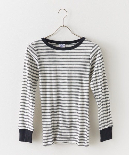 MILLER(ミラー)の「R.P.miller/ミラー 袖口切り替えL/S ロンT 夏服(Tシャツ/カットソー・レディース・ホワイト/タン/レッド/グレー・FREE)」の10枚目の写真