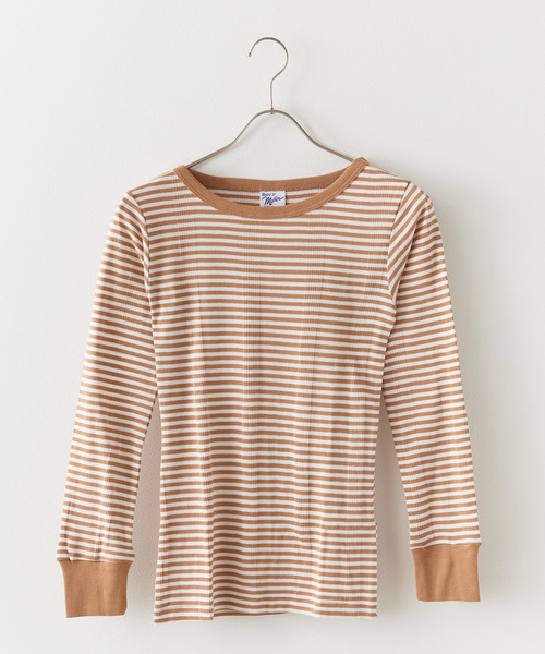 MILLER(ミラー)の「R.P.miller/ミラー 袖口切り替えL/S ロンT 夏服(Tシャツ/カットソー・レディース・ホワイト/タン/レッド/グレー・FREE)」の11枚目の写真