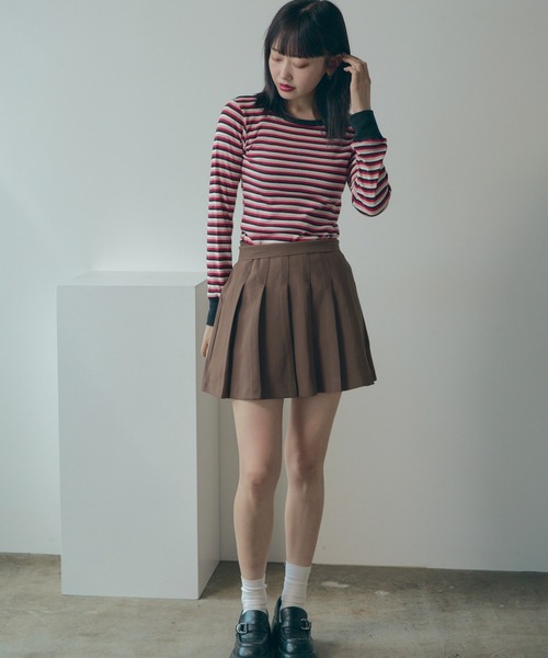 MILLER(ミラー)の「R.P.miller/ミラー 袖口切り替えL/S ロンT 夏服(Tシャツ/カットソー・レディース・ホワイト/タン/レッド/グレー・FREE)」の22枚目の写真