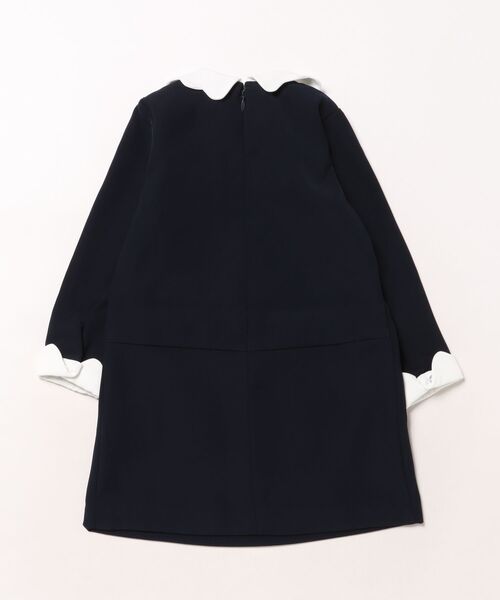 KP(ケーピー)の「シロ襟Aラインワンピース(90~130)(ワンピース・キッズ・ネイビー・90cm/100cm/110cm/120cm/130cm)」の2枚目の写真