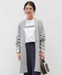 リブ イン コンフォート もっちりやさしい着心地の 軽くてあたたかなロングカーディガン