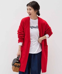 Live in comfort（リブインコンフォート）の「リブ　イン　コンフォート　もっちりやさしい着心地の　軽くてあたたかなロングカーディガン（カーディガン/ボレロ）」