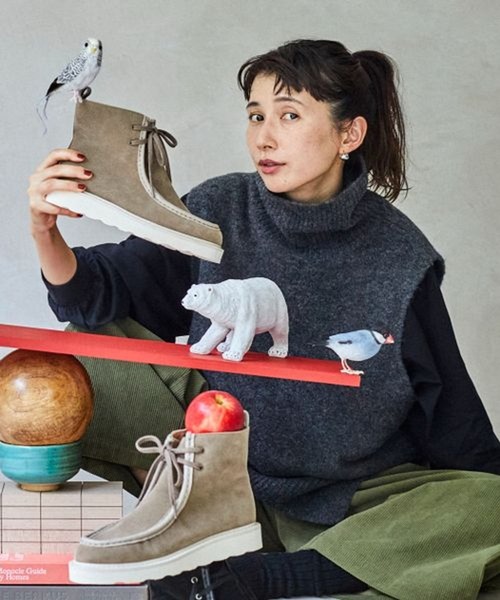 セール】【kazumiさんコラボ】撥水モカシンショートブーツ（ブーツ