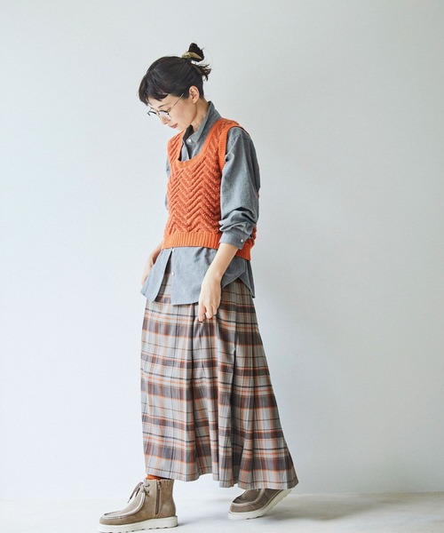 studio CLIP（スタディオクリップ）の「【kazumiさんコラボ】撥水モカシンショートブーツ（ブーツ・レディース・ライトグレー/ベージュ/ブラック・L/M）」の7枚目の写真