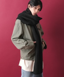 Yves Saint Laurent バーガンディマフラー Yves Saint Laurentのフリンジ付きマフラー☆ - メルカリ