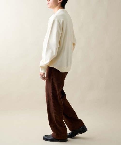 CIAOPANIC TYPY（チャオパニックティピー）の「ウールライクフラノワイドスラックス（スラックス・メンズ・ブラウン/ネイビー/ベージュ/チャコールグレー・LARGE/MEDIUM）」の21枚目の写真