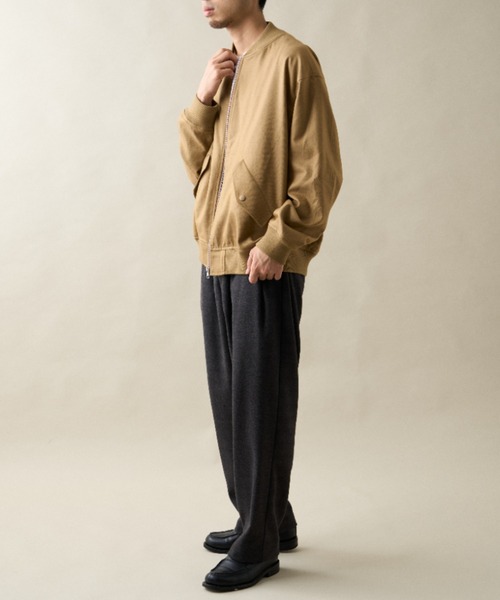 CIAOPANIC TYPY（チャオパニックティピー）の「ウールライクフラノワイドスラックス（スラックス・メンズ・ブラウン/ネイビー/ベージュ/チャコールグレー・LARGE/MEDIUM）」の10枚目の写真