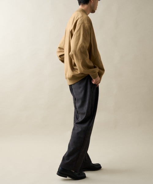 CIAOPANIC TYPY（チャオパニックティピー）の「ウールライクフラノワイドスラックス（スラックス・メンズ・ブラウン/ネイビー/ベージュ/チャコールグレー・LARGE/MEDIUM）」の12枚目の写真