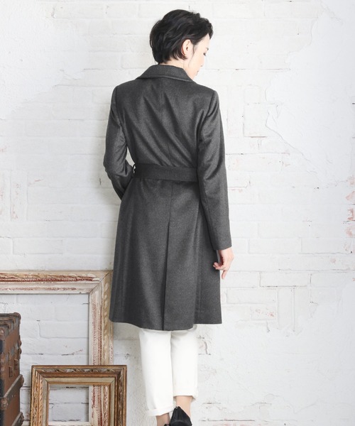 チンチラとカシミヤのレディースコート カシミヤ コート チンチラ レディース コート ギフト 6F (02000316r)