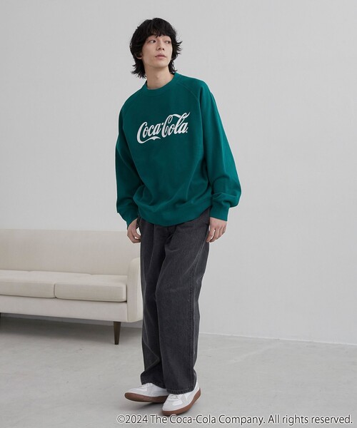 coen(コーエン)の「Coca-Cola ロゴクルーネックスウェット(スウェット・メンズ・ホワイト/レッド/ケリーグリーン・M/L/XL)」の17枚目の写真