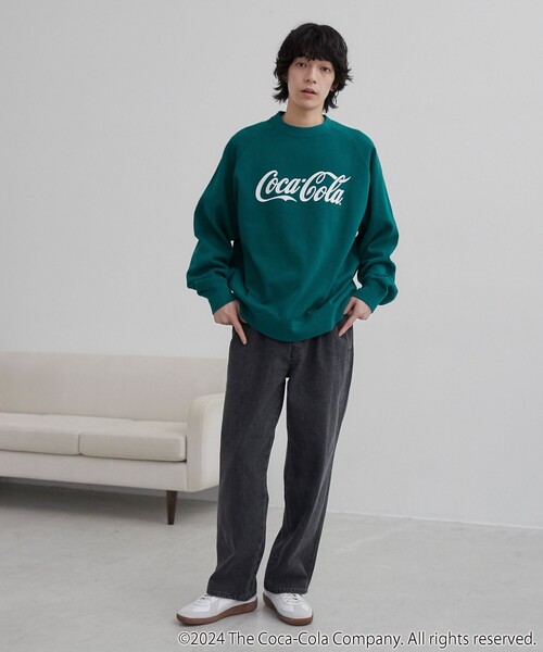 coen(コーエン)の「Coca-Cola ロゴクルーネックスウェット(スウェット・メンズ・ホワイト/レッド/ケリーグリーン・M/L/XL)」の19枚目の写真