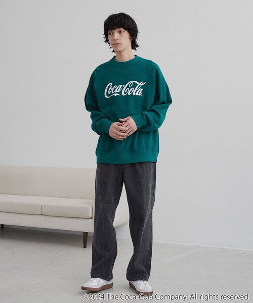 coen(コーエン)の「Coca-Cola ロゴクルーネックスウェット(スウェット・メンズ・ホワイト/レッド/ケリーグリーン・M/L/XL)」の21枚目の写真