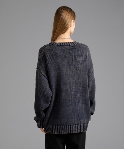 セール】STONE WASH BASIC KNIT/ストーンウォッシュベーシックニット